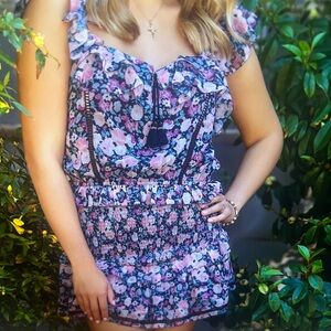 Saylor - two piece ruffle top and mini skirt set